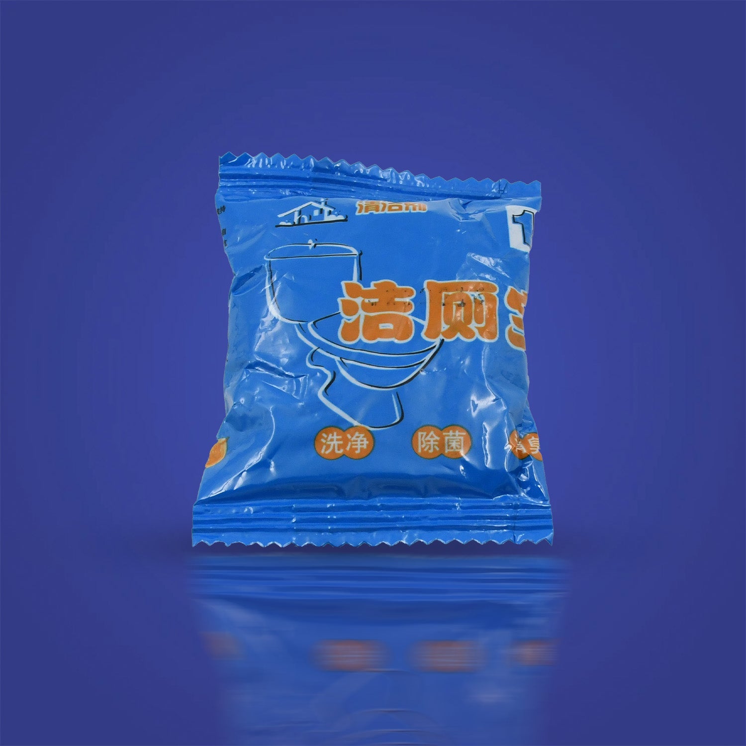 Toilet bowl decontamination tablets, blue bubbles, 12 pcs. Toilet bowl decontamination tablets, blue bubbles, 12 pcs.